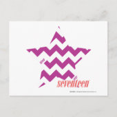 ZigZag Paars 4 Briefkaart (Voorkant)