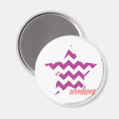 ZigZag Paars 4 Magneet (Voorkant / Achterkant)