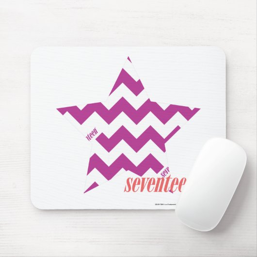 ZigZag Paars 4 Muismat (Met muis)