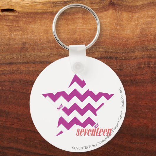 ZigZag Paars 4 Sleutelhanger (Voorkant)