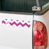 ZigZag Paars Bumpersticker (Op Truck)