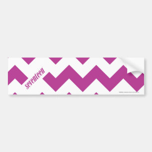 ZigZag Paars Bumpersticker