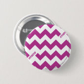 ZigZag Paars Ronde Button 5,7 Cm (Voorkant /achterkant)