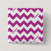 ZigZag Paars Vierkante Button 5,1 Cm (Voorkant)