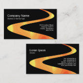 ZigZag-pad - Vlampad - zwart Visitekaartje (Voorkant / Achterkant)