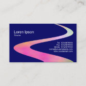 ZigZag Path - Cosmic Path - Donkerblauw Visitekaartje (Achterkant)