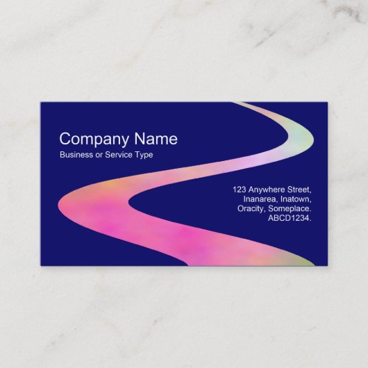 ZigZag Path - Cosmic Path - Donkerblauw Visitekaartje (Voorkant)