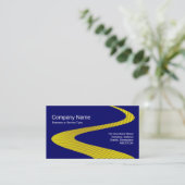 ZigZag Path - Cymbal Path - op Donkerblauw Visitekaartje (Staand voorkant)