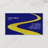 ZigZag Path - Cymbal Path - op Donkerblauw Visitekaartje (Achterkant)