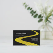 ZigZag Path - Cymbal Path - op zwart Visitekaartje (Staand voorkant)