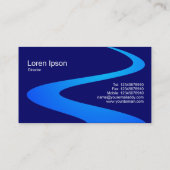 ZigZag Path - Shades of Blue Visitekaartje (Achterkant)