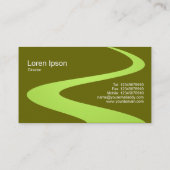 ZigZag Path - Shades of Green Visitekaartje (Achterkant)
