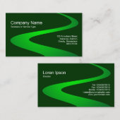 ZigZag Path - Shades of Green Visitekaartje (Voorkant / Achterkant)