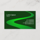 ZigZag Path - Shades of Green Visitekaartje (Achterkant)