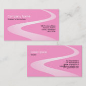 ZigZag Path - Shades of Pink Visitekaartje (Voorkant / Achterkant)