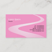 ZigZag Path - Shades of Pink Visitekaartje (Achterkant)