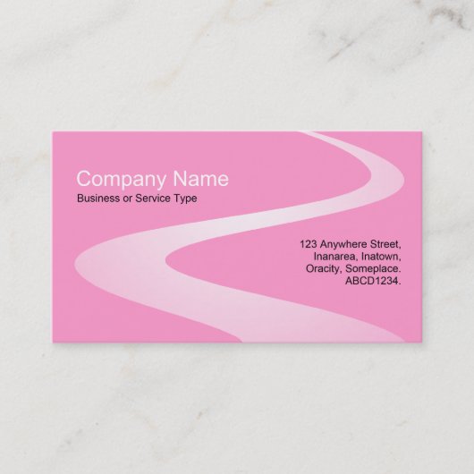 ZigZag Path - Shades of Pink Visitekaartje (Voorkant)