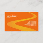 ZigZag Path - Shades van Sinaasappel Visitekaartje (Achterkant)