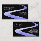 ZigZag Path - Sky Mirror Path - op zwart Visitekaartje (Voorkant / Achterkant)