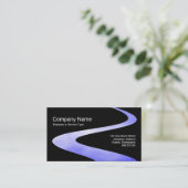 ZigZag Path - Sky Mirror Path - op zwart Visitekaartje (Staand voorkant)