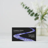ZigZag Path - Waterpad - op zwart Visitekaartje (Staand voorkant)