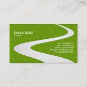 ZigZag Path - Wit (in de schaduw) op 669900 Visitekaartje (Achterkant)