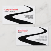 ZigZag Path - Wit Visitekaartje (Voorkant / Achterkant)