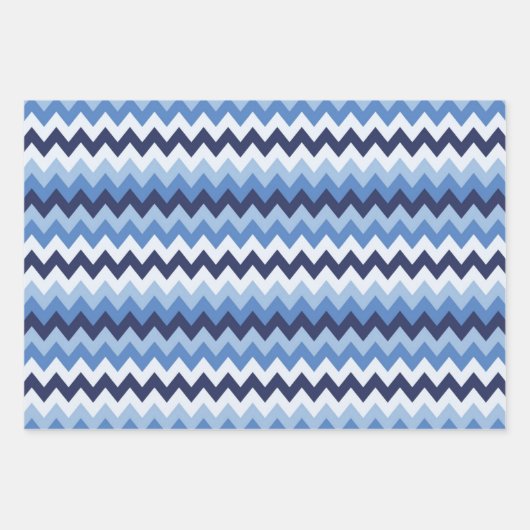 Zigzag patroon 1 inpakpapier vel (Voorkant 3)