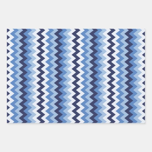 Zigzag patroon 1 inpakpapier vel (Voorkant 2)