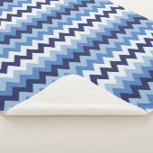 Zigzag patroon 1 sherpa deken (3/4)