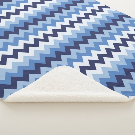 Zigzag patroon 1 sherpa deken (3/4)