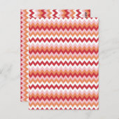 Zigzag patroon 2 briefkaart (Voorkant / Achterkant)