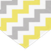 Zigzag Patroon, Chevron Pattern, Geel, Grijs Tafelkleed (Gekanteld)