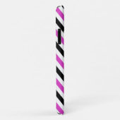 Zigzag Patroon, Chevron Pattern, Roze, Zwart Case-Mate iPhone Case (Achterkant/rechts)