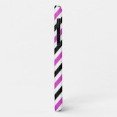Zigzag Patroon, Chevron Pattern, Roze, Zwart Case-Mate iPhone Case (Achterkant/links)