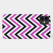 Zigzag Patroon, Chevron Pattern, Roze, Zwart Case-Mate iPhone Case (Achterkant (horizontaal))