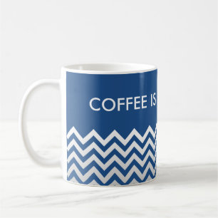 ZIGZAG patroon - grijze gradiënten + uw rug. Koffiemok