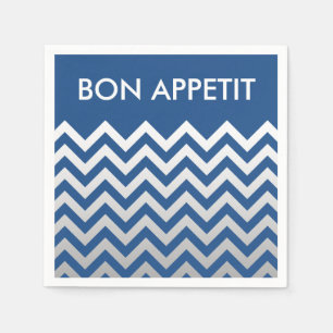 ZIGZAG patroon - grijze gradiënten + uw rug. Servetten