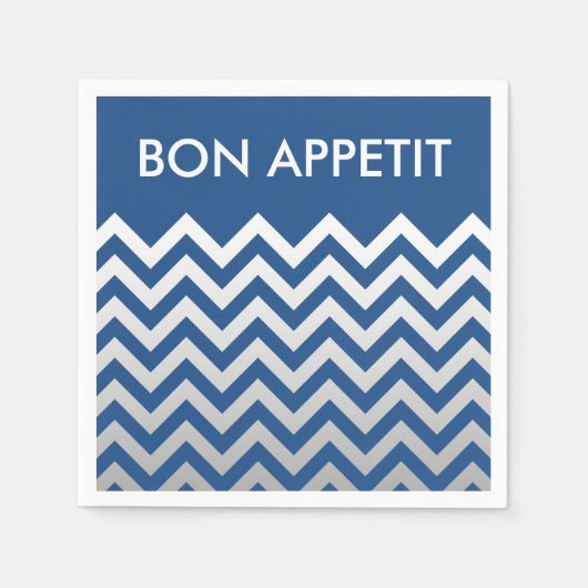 ZIGZAG patroon - grijze gradiënten + uw rug. Servetten (Voorkant)