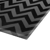 ZIGZAG patroon - grijze gradiënten + uw rug. Snijplank (Hoek)