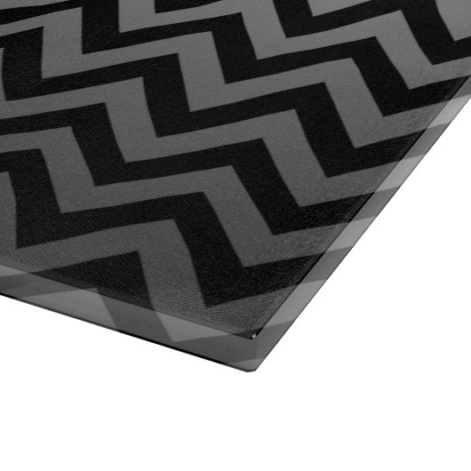 ZIGZAG patroon - grijze gradiënten + uw rug. Snijplank (Hoek)