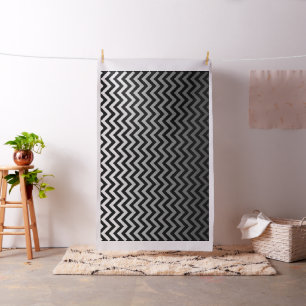 ZIGZAG patroon - grijze gradiënten + uw rug. Stof