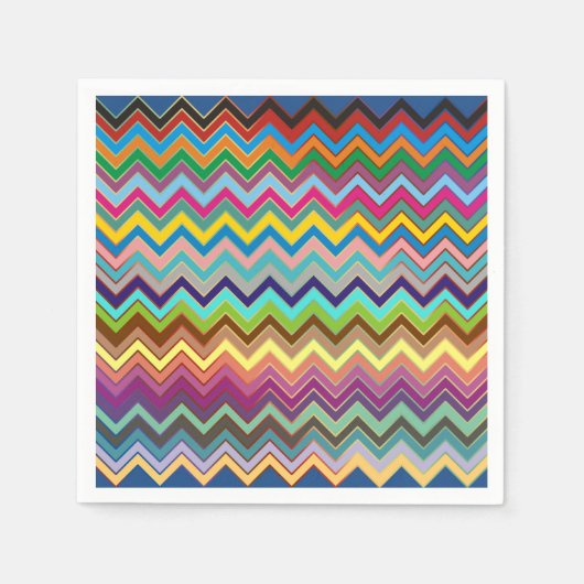 ZIGZAG patroon - kleur + uw ideeën Servetten (Voorkant)