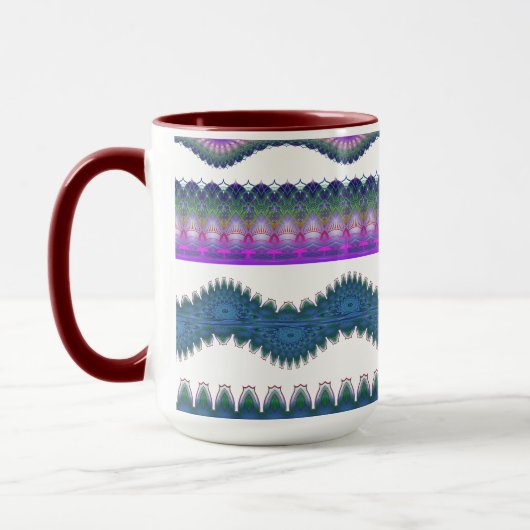 Zigzag Patroon Koffiemok Mok (Links)