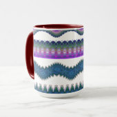 Zigzag Patroon Koffiemok Mok (Voorkant links)