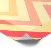Zigzag patroon Motivatie Poster (Hoek)