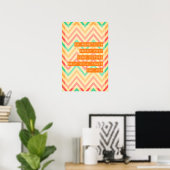 Zigzag patroon Motivatie Poster (Thuiskantoor)