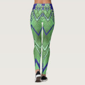 Zigzag patroon "Ratti_Creative_Arts" Leggings (Achterkant)