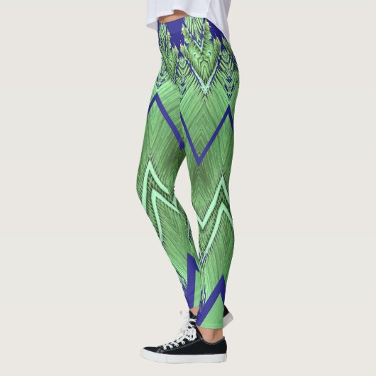 Zigzag patroon "Ratti_Creative_Arts" Leggings (Links)