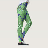 Zigzag patroon "Ratti_Creative_Arts" Leggings (Rechts)